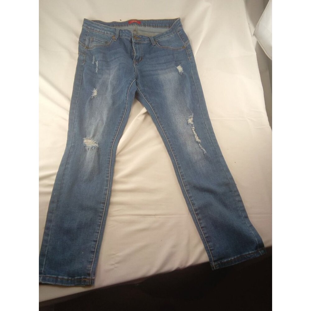 HH Jeans Los Angeles Womens Juniors Stretch Mid Rise Jeans Denim Size 13